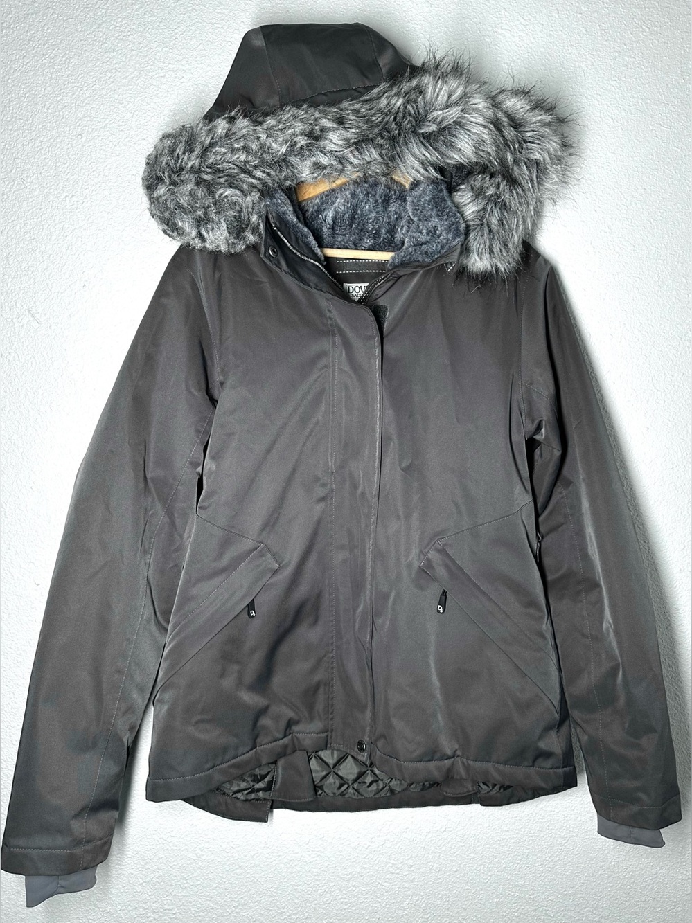 Dover Saddlery Riding Winter Jacket Gray Women’s Size Large